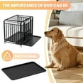 thumbnail image 2 of 42" Chew-Proof with Divider Panel Upgraded Escape-Proof, Folding Dog Crate, Pet Dog Crate, Heavy Duty Indestructible Dog Crate, Dog Kennel Indoor, for High Anxiety Dogs, 2 of 8