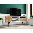thumbnail image 2 of Liberty 70.86" Mid-Century Modern TV Stand with 4 Shelving Spaces and 1 Drawer  with Solid Wood Legs, 2 of 3