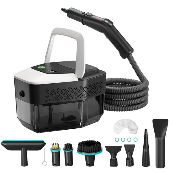 Behome Portable Steamer for Cleaning,Handheld Steam Cleaner with 14pcs Accessories, 1800ml Tank,3 Level Adjustable Steam Cleaner for Home, kitchen, Bathroom, Car Detailing, Window
