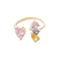 thumbnail image 1 of Sonducket Anillo de apertura para mujer, decoración de circonita de Metal, anillos de moda, joyería chapada ajustable para mujer para citas, suministros Ropa, zapatos y accesorios Miscelánea Oro Sonducket AP014641-01, 1 of 1