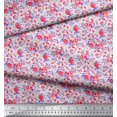 thumbnail image 3 of Soimoi Poly Georgette Fabric Leaves & Rose Flower Print Fabric by The Yard 52 Inch Wide, 3 of 3