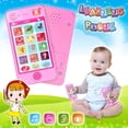 thumbnail image 2 of Russian Language Baby Toy Phone Simulation Mobile Kids Educational Toy(Pink, 2 of 7