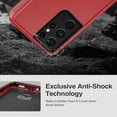 thumbnail image 4 of for Galaxy S21 Ultra 5G Case, Heavy Duty Protective Case with [3 Layers] Rugged Rubber Shockproof Protection Cover for Samsung Galaxy S21 Ultra(Red/Black), 4 of 12