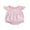 Pink, variant on Miaouyo Baby Girls Summer Romper Plaid Pattern Bow Embroidery Crew Neck Flying Sleeve Infant Jumpsuit