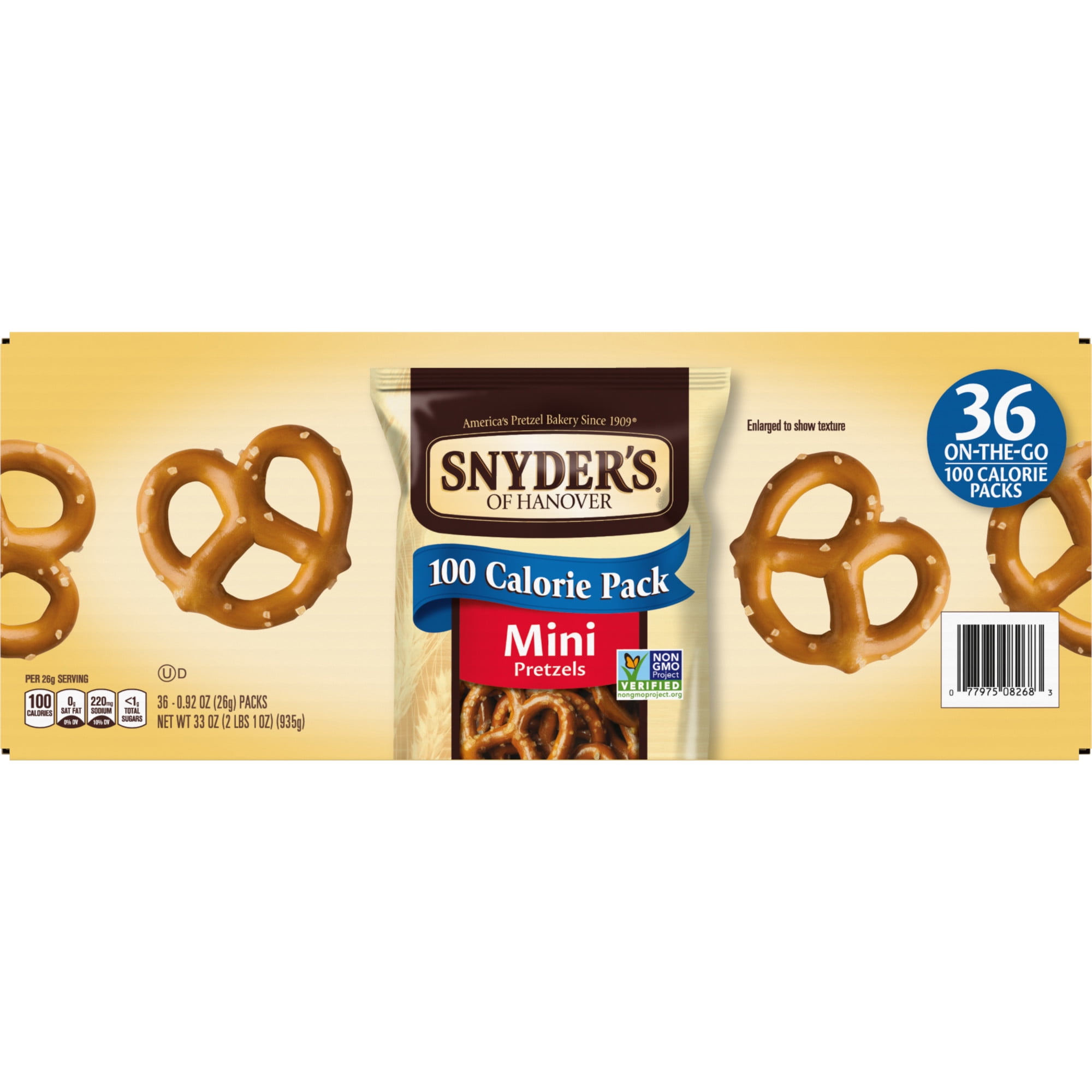 SNYDER PRETZELS (36 PACKS)