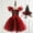 Red, variant on BRGZLK Girls Halloween Tulle Dress, Trendy Color Blocked Flutter Sleeves Costume Set Witch Party Puffed Dress with Hat Orange 10-12 Years