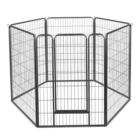 Yescom Heavy Duty Pet Playpen 6 Panel 28"x47" Dog Playpen Pet Pen Exercise Kennel RV Camping Barrier Fence Cage for Small Medium Large Dogs