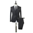 thumbnail image 4 of Rciityk 3 Piece Suit Men nSolid Tuxedo Suit Set One Button Slim Breasted Party Blazer with Shirts and Pants Elegant Business Set Wedding Partys Dress, 4 of 4