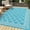Light blue/white, variant on Waterproof Outdoor Rug 10x14ft – Reversible UV-Resistant Straw Area Mat, Portable, Great for Patio, Camping, RV, Deck, Balcony, Porch, Beach, Backyard – Peony Brown/Coffee, 10*14ft(305*427cm)