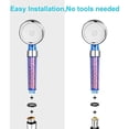 thumbnail image 5 of Water Saving Shower Head, Anti Limescale, 3 Different Modes, High Pressure, Filtration, Suitable For Use With Hard Water, Additional Filter Balls, 5 of 5