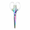 Rainbow, variant on Qczoyp Scissors with Clear Handles, Small Craft Scissors with Pointed Metal Blades for Paper, Thread, Ribbon, Labels, Office, Sewing, DIY Crafts and Everyday Home Use, Rainbow
