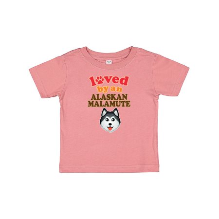 

Inktastic Alaskan Malamute Dog Lover Gift Baby Boy or Baby Girl T-Shirt