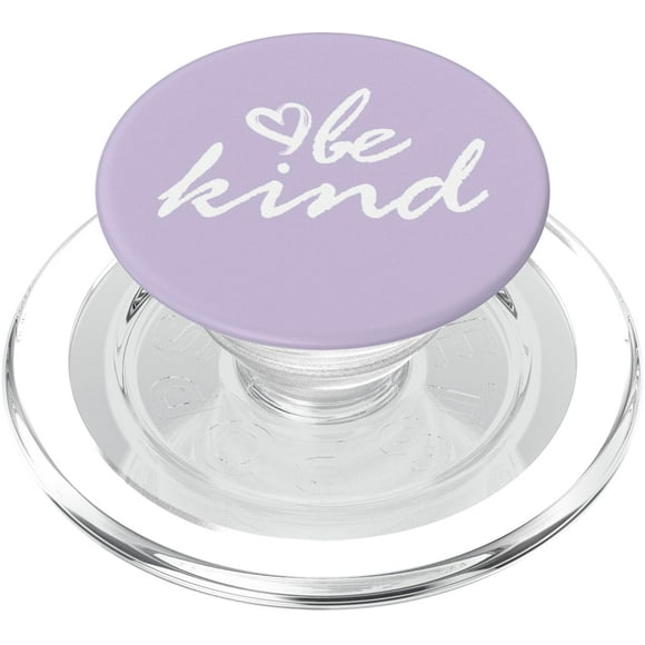 PopSockets PopGrip para MagSafe Be Kind, blanco pastel y morado