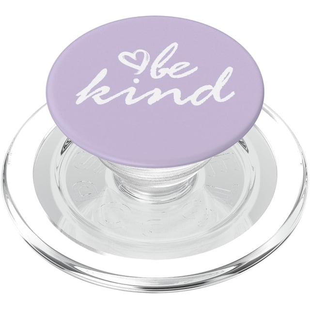 PopSockets PopGrip para MagSafe Be Kind, blanco pastel y morado