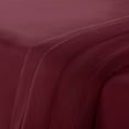 thumbnail image 4 of Serta Simply Clean 3-Piece Antimicrobial Solid Bed Sheet Set, Twin-XL, Burgundy, 4 of 10