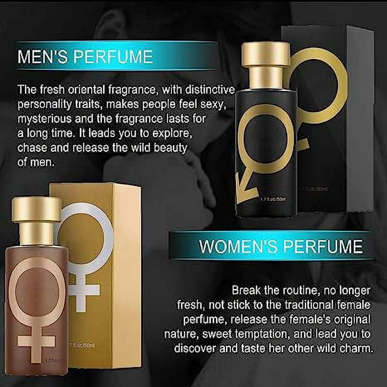 5 PCS Lure Her Perfume for Women - Lure Pheromone Perfume,Golden Pheromone  Cologne for Men Attract Women (for He),If you don't get 5, you will receive  a full refund 