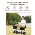 thumbnail image 2 of 15-45 Miles 4 Wheels Mobility Scooter for Adults&Seniors, 350W Electric Powered Wheelchair Device with Extended Battery, Dual Baskets, Rotating Seat, Compact Duty Mobile for Elderly, 2 of 9