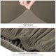 thumbnail image 4 of Elástica Sofá Funda, 1 pieza Spandex Suave Sofá Funda para 1 Cojín Sofá con 1 Cojín Funda, Lavable Muebles Fundas para Perros Pequeños, Beige, 4 of 10
