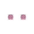 thumbnail image 3 of Clara Pucci 0.5Ct Pink Round Cut VVS1 Push Back Stud 14k Solid hypoallergenic Gold Designer Earrings For April, 3 of 7