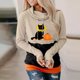 thumbnail image 2 of Blusa de manga larga con estampado de Halloween informal a la moda para mujer, jersey con capucha, Tops, sudadera Fridja  fjkfkj5384, 2 of 5
