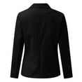 thumbnail image 5 of EHQJNJ Blazers for Women Business Womens Elegant Ol Solid Color Lapel V Neck Button Cardigan Suit Jacket Womens Blazer Outfit Long Blazers for Women Business Casual, 5 of 5