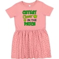 thumbnail image 3 of Inktastic Cutest Clover in the Patch with Four Leaf Clovers Girls Toddler Dress, 3 of 5