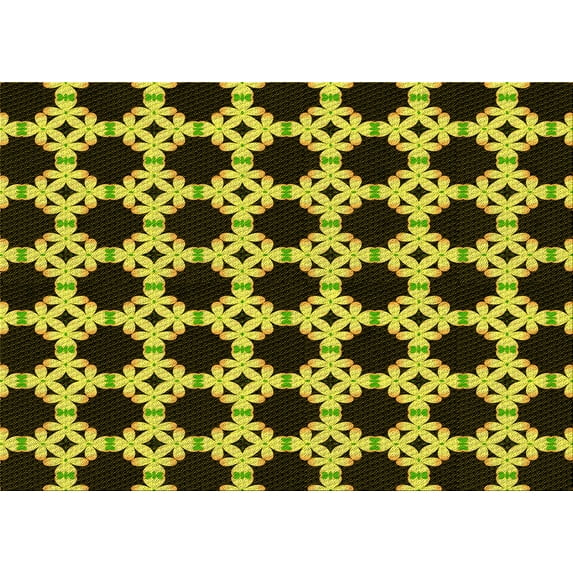 Ahgly Company Indoor Rectangle Patterned Midnight Gray Area Rugs, 2' x 4'