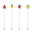 thumbnail image 1 of Miangastore Metal Stir Sticks Stainless Steel Stirring Rods Mixing Friends Family 4Pcs, 1 of 8