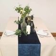 thumbnail image 6 of BalsaCircle 10 Pieces 12x107" Navy Blue Premium Velvet Table Runners Kitchen Linens, 6 of 8