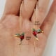 thumbnail image 3 of Pendientes De Gota De Diamantes De Imitación De Colibrí, Pendientes De Moda Con Ala Extendida, Colgante Largo De Colibrí, Joyería Para Mujeres Y Niñas Kearding AP007010-02, 3 of 6
