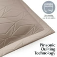 thumbnail image 4 of Clara Clark Quilt Sets, 4 Piece Lightweight Reversible Quilt Bedspread, Ellipse Weave Coverlet Bedding Set, Twin Beige Cream, 4 of 9