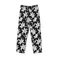 thumbnail image 4 of Xecao Lilies Flowers Men's Straight Lounge Pajama Pants: The Ultimate in Comfortable Sleepwear, 4 of 9