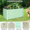 thumbnail image 3 of Luku Raised Garden Bed, Galvanized Raised Garden Bed, Outdoor Large Planter Raised Beds Open Base with Safety Edge and Glove for Vegetables Flowers Ground Planter, 3 of 9