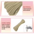 thumbnail image 3 of Uxcell 550lb Paracord Rope 200ft, 4mm Tent Rope, 7-Strand Core Heavy Duty Cord for Outdoor Use Khaki, 3 of 6
