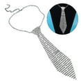 thumbnail image 3 of Luxurious Rhinestones JK Necktie Adjustable Necklace Tie Costume Tie, 3 of 9