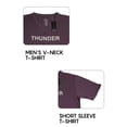 thumbnail image 3 of Men's Soft Fitted Cotton T-Shirts, Classis V Neck Short Sleeve T-Shirts, 3 of 6