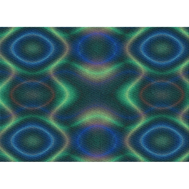 Ahgly Tapis Rectangulaire Lavable en Machine Intérieur Transitionnel Vert Cyan Foncé, 2 Pieds x 3 Pieds