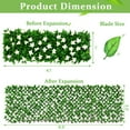 thumbnail image 2 of Gymax 4PCS Expandable Fence Privacy Screen Decorative Faux Ivy Panel w/ White Flowers, 2 of 10