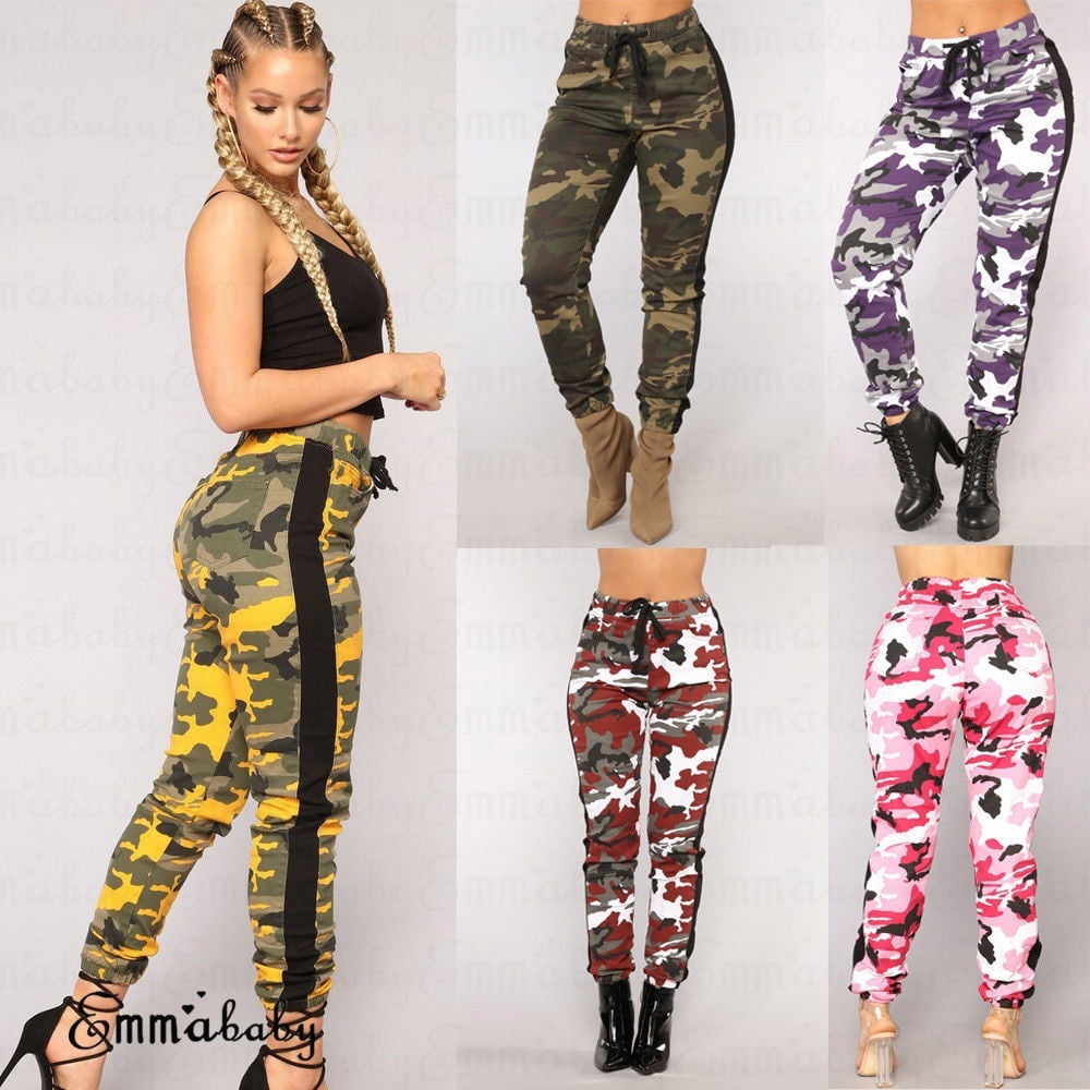 female camouflage pants
