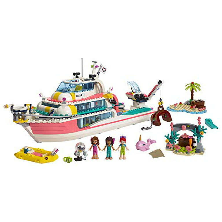 koncept genert blæse hul LEGO Friends Rescue Mission Boat 41381 - Walmart.com