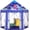 10 Mermaid Tent with Little Star Lights, variant on Princess Tent Girls Large Playhouse Kids Castle Play Tent with Star Lights Gift Toy for Children Indoor and Outdoor Games, 55'' x 53'' (DxH) (Grey)