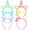 6 Mix Headbands, variant on 6 Colors Glow in the Dark Headbands, Plastic Light Up Hair Band Crowns Luminous Headband For Girls Party Headbands