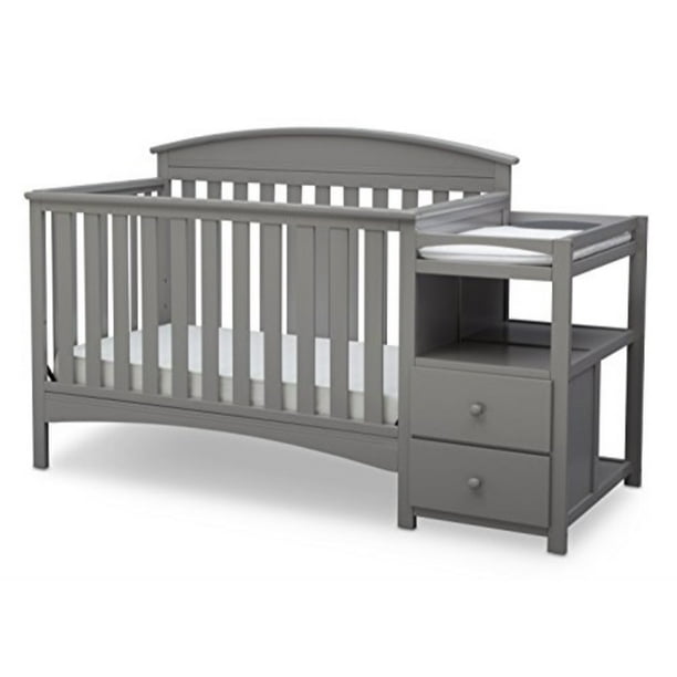 Delta Children Abby 4 In 1 Convertible Crib And Changer Grey