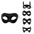 thumbnail image 2 of Black Masquerade Mask Butterfly Design, Mask for Masquerade Party, Mardi Gras Mask, Halloween Accessory for Halloween Party, Venetian Half Face Style for Men Women 1 Pack, 2 of 2