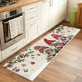 thumbnail image 2 of Runner Rug 2'x6', Red Gnomes Christmas Washable Non-Slip Hallway Runner Rugs, Xmas Ball Gifts Snowflake Rustic Bedside Rugs Floor Mats Carpet Runners for Kitchen Bathroom Laundry Room, 2 of 8