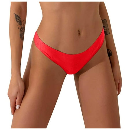 

UoCefik Womens Sexy Underwear Low Rise Seamless G-String Solid T-Back Thongs