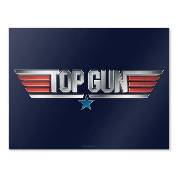Top Gun Rendered Logo Wall Art Picture Paper Poster Décor Home Decoration