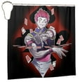 thumbnail image 2 of Hunter X Hunte Hisoka Shower Curtain Cartoon Decorative Bath Curtain Anime Shower Curtain 72inch Polyester Fabric Waterproof Bathroom Curtain with 12 Hooks, 2 of 7