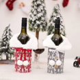 thumbnail image 3 of Funda para botella de vino de lana tejida, bolsa para botella de vino tinto, juego de champán, suministros de decoración para salón y vacaciones, 2 uds., 3 of 5