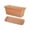 Brown-M(with Tray), variant on Railing Planter Box Large Rectangular Plastic Flower Pots for Growing Vegetables on Balcony, Flower Troughs for Tulips, Succulents, Herbs, Outdoor Planter Planters for Outdoor Plants